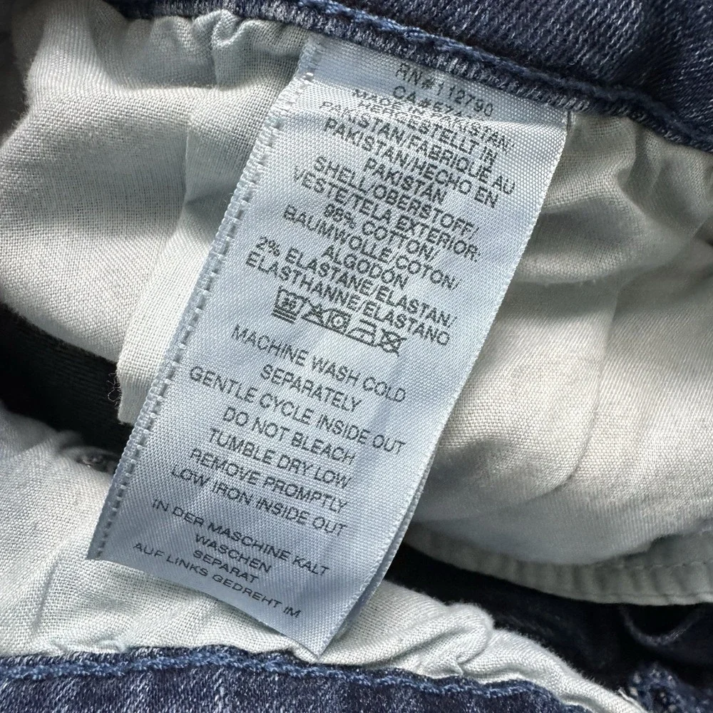 True Religion Rocco Relaxed Skinny Moto Men's Stretch Denim Jeans Size 42x34